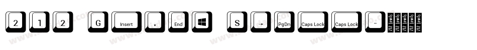 212 Girly Stuff字体转换
